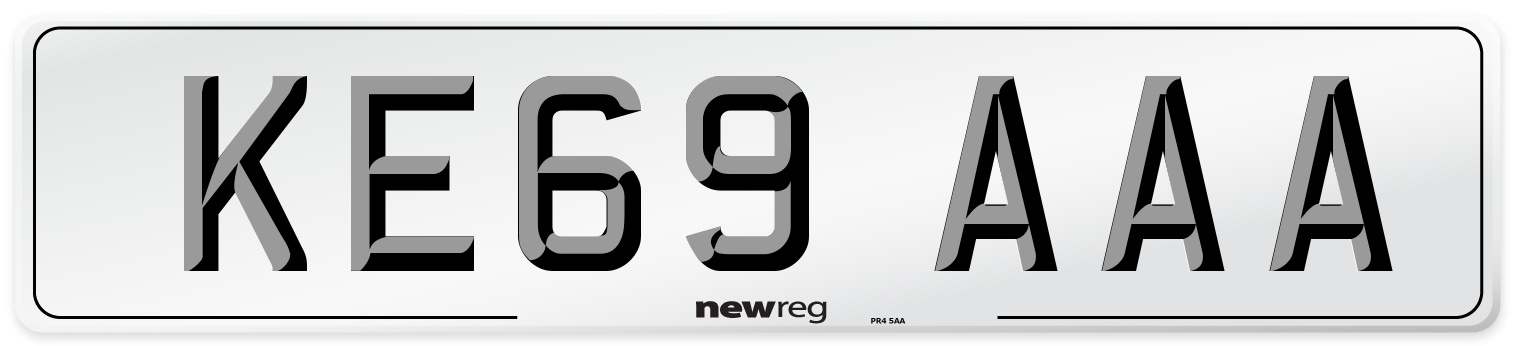 KE69 AAA Number Plate from New Reg